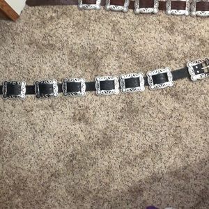 Concho belt- black